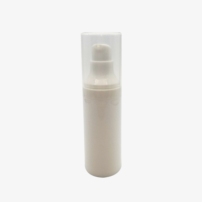 Flacon de plastic alb fără aer de 30 ml